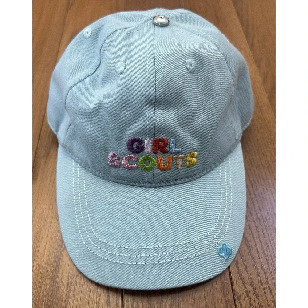 Girl Scouts Girl Power Cinch Bag Purple Trefoil Backpack‎ Baseball Hat Blue